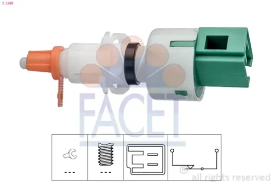 Schalter, Kupplungsbetätigung (GRA) FACET 7.1249 Bild Schalter, Kupplungsbetätigung (GRA) FACET 7.1249