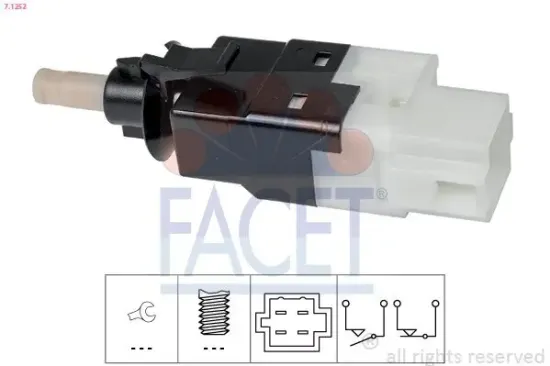 Bremslichtschalter FACET 7.1252 Bild Bremslichtschalter FACET 7.1252