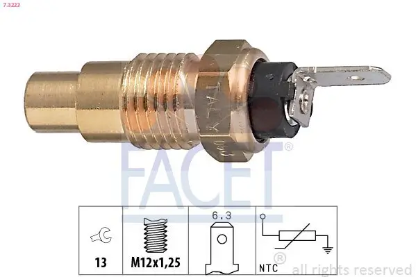 Sensor, Kühlmitteltemperatur FACET 7.3223