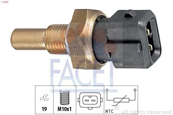 Sensor, Öltemperatur FACET 7.3255