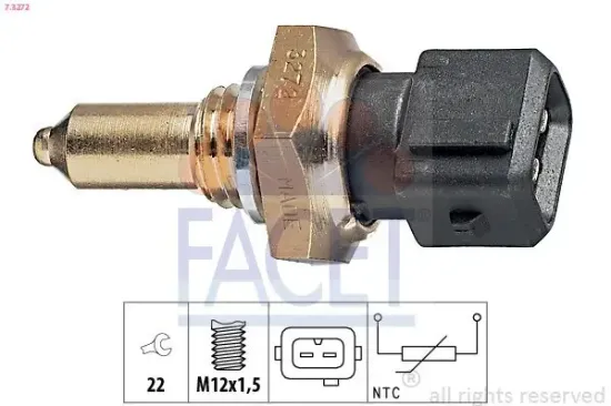 Sensor, Öltemperatur FACET 7.3272 Bild Sensor, Öltemperatur FACET 7.3272