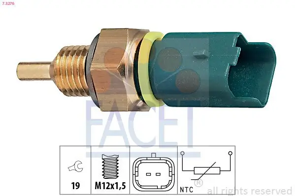 Sensor, Kühlmitteltemperatur FACET 7.3276