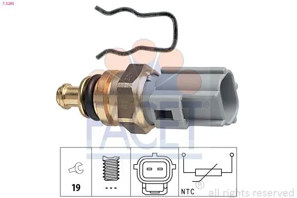 Sensor, Kühlmitteltemperatur FACET 7.3285