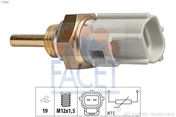 Sensor, Kühlmitteltemperatur FACET 7.3323