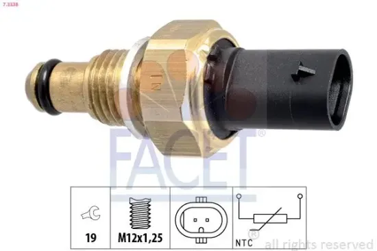 Sensor, Kraftstofftemperatur FACET 7.3338 Bild Sensor, Kraftstofftemperatur FACET 7.3338