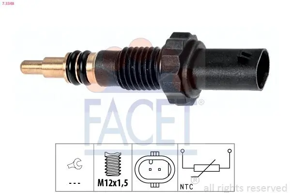 Sensor, Kühlmitteltemperatur FACET 7.3348