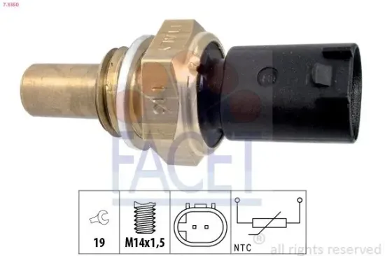 Sensor, Öltemperatur FACET 7.3350 Bild Sensor, Öltemperatur FACET 7.3350