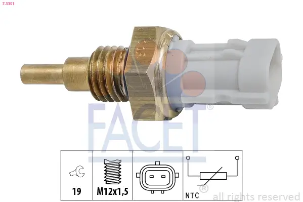 Sensor, Öltemperatur FACET 7.3351