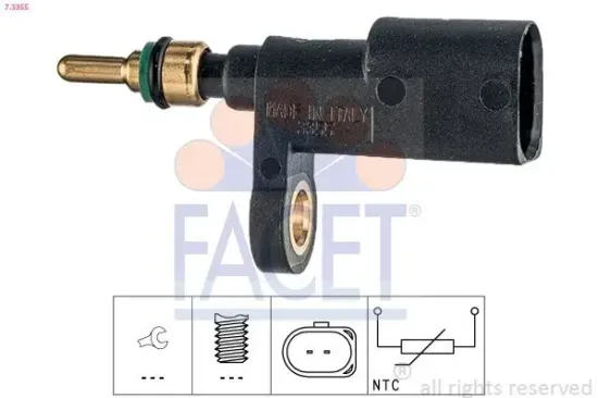 Sensor, Kühlmitteltemperatur FACET 7.3355 Bild Sensor, Kühlmitteltemperatur FACET 7.3355