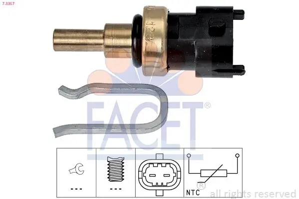 Sensor, Kühlmitteltemperatur FACET 7.3357