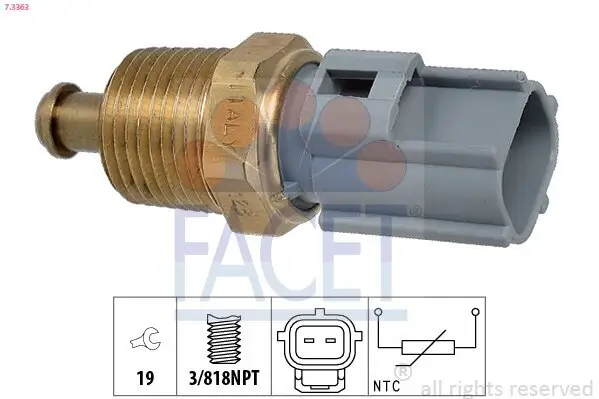 Sensor, Öltemperatur FACET 7.3363