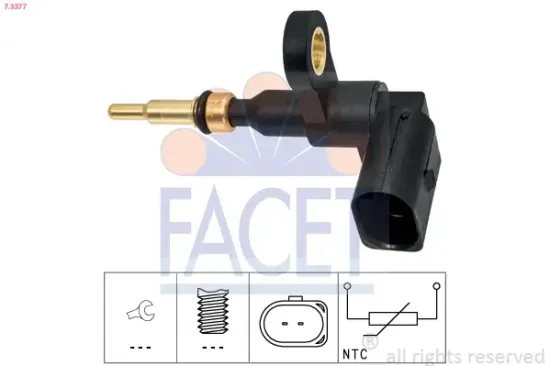 Sensor, Kühlmitteltemperatur FACET 7.3377 Bild Sensor, Kühlmitteltemperatur FACET 7.3377
