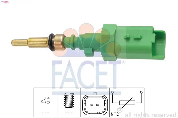 Sensor, Kühlmitteltemperatur FACET 7.3385