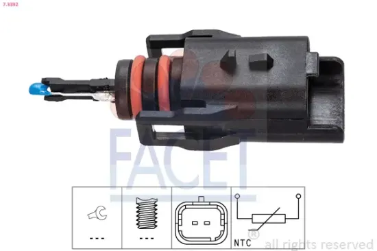 Sensor, Kraftstofftemperatur FACET 7.3392 Bild Sensor, Kraftstofftemperatur FACET 7.3392