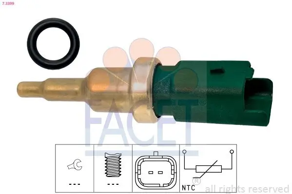 Sensor, Kühlmitteltemperatur FACET 7.3399