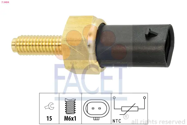 Sensor, Kühlmitteltemperatur FACET 7.3404