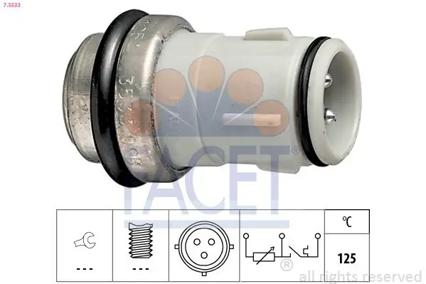 Sensor, Kühlmitteltemperatur FACET 7.3533