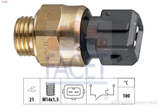 Temperaturschalter, Kühlmittelwarnlampe FACET 7.4081 Bild Temperaturschalter, Kühlmittelwarnlampe FACET 7.4081