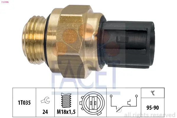 Temperaturschalter, Kühlerlüfter FACET 7.5196