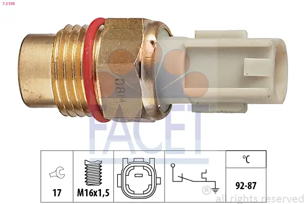 Temperaturschalter, Kühlerlüfter FACET 7.5198
