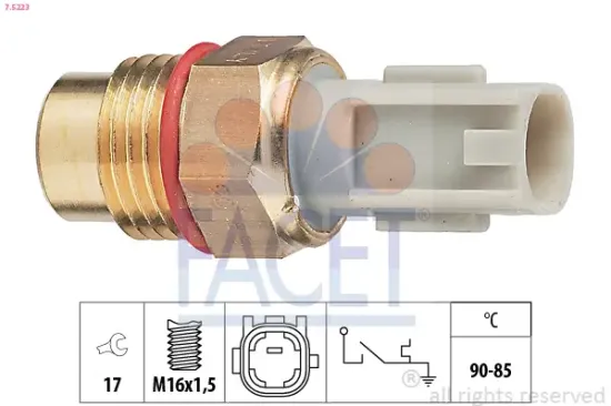 Temperaturschalter, Kühlerlüfter FACET 7.5223 Bild Temperaturschalter, Kühlerlüfter FACET 7.5223
