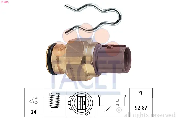 Temperaturschalter, Kühlerlüfter FACET 7.5285
