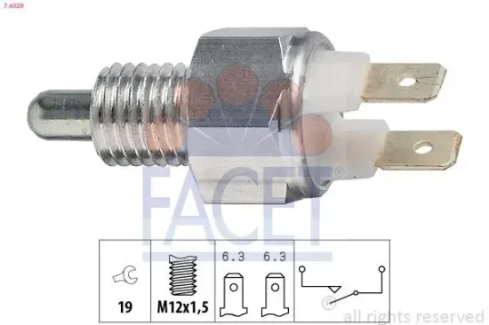 Schalter, Rückfahrleuchte FACET 7.6029 Bild Schalter, Rückfahrleuchte FACET 7.6029