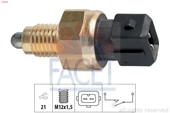 Schalter, Rückfahrleuchte FACET 7.6131 Bild Schalter, Rückfahrleuchte FACET 7.6131