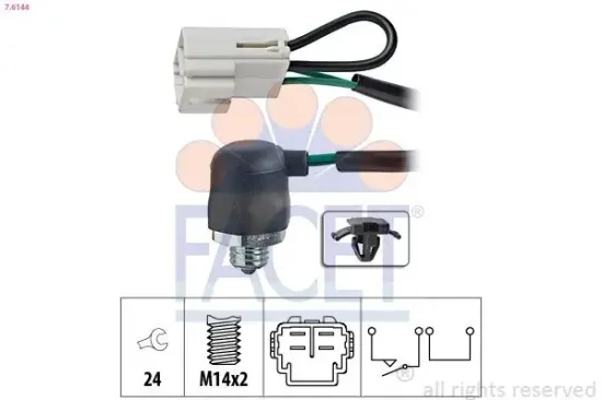 Schalter, Rückfahrleuchte FACET 7.6144 Bild Schalter, Rückfahrleuchte FACET 7.6144