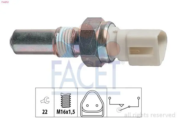 Schalter, Rückfahrleuchte FACET 7.6212