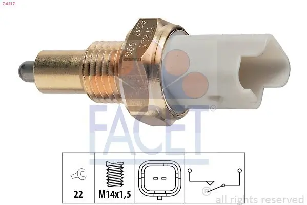 Schalter, Rückfahrleuchte FACET 7.6217