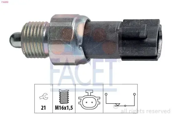 Schalter, Rückfahrleuchte FACET 7.6232 Bild Schalter, Rückfahrleuchte FACET 7.6232