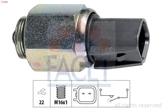 Schalter, Rückfahrleuchte FACET 7.6242 Bild Schalter, Rückfahrleuchte FACET 7.6242