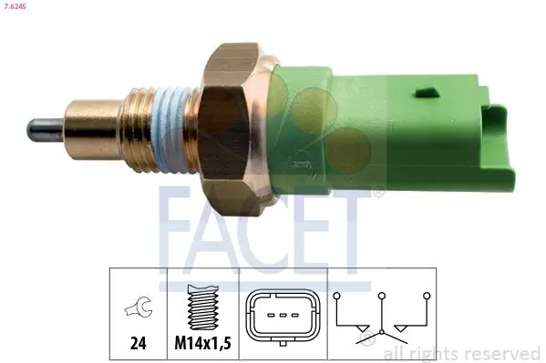 Schalter, Rückfahrleuchte FACET 7.6245