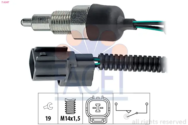 Schalter, Rückfahrleuchte FACET 7.6247