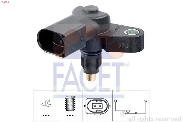 Schalter, Rückfahrleuchte FACET 7.6253