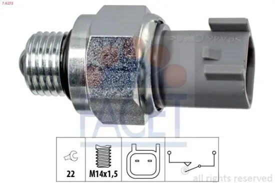 Schalter, Rückfahrleuchte FACET 7.6272 Bild Schalter, Rückfahrleuchte FACET 7.6272