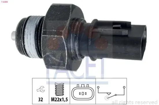 Schalter, Rückfahrleuchte FACET 7.6308 Bild Schalter, Rückfahrleuchte FACET 7.6308