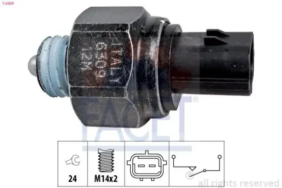 Schalter, Rückfahrleuchte FACET 7.6309 Bild Schalter, Rückfahrleuchte FACET 7.6309