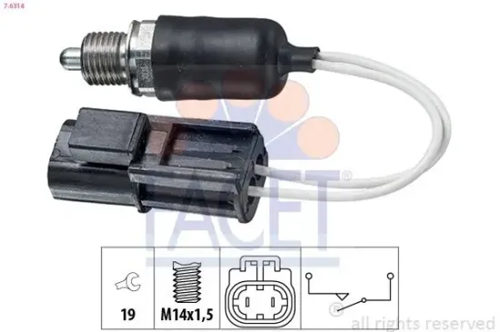 Schalter, Rückfahrleuchte FACET 7.6314 Bild Schalter, Rückfahrleuchte FACET 7.6314