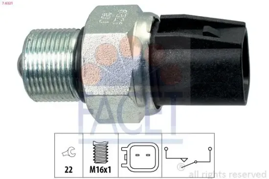 Schalter, Rückfahrleuchte FACET 7.6321 Bild Schalter, Rückfahrleuchte FACET 7.6321