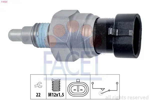 Schalter, Rückfahrleuchte FACET 7.6323