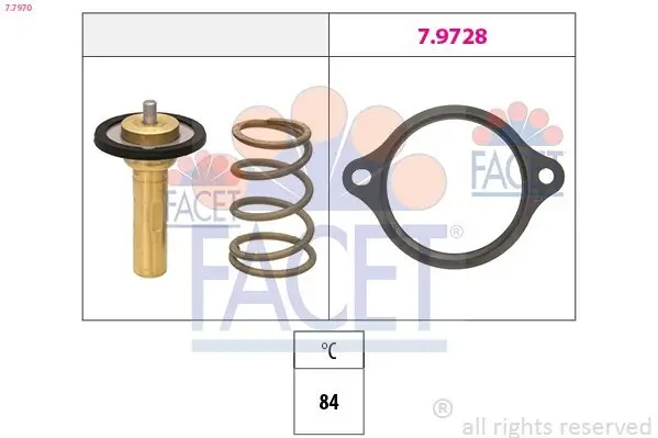 Thermostat, Kühlmittel FACET 7.7970