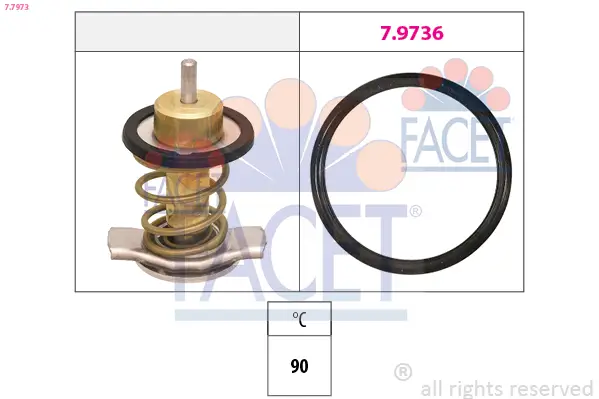 Thermostat, Kühlmittel FACET 7.7973