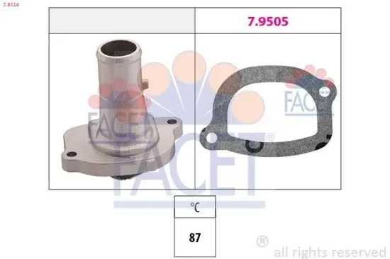 Thermostat, Kühlmittel FACET 7.8124 Bild Thermostat, Kühlmittel FACET 7.8124