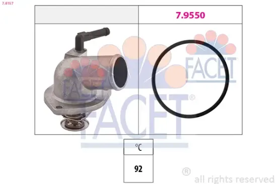 Thermostat, Kühlmittel FACET 7.8157 Bild Thermostat, Kühlmittel FACET 7.8157