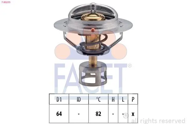 Thermostat, Kühlmittel FACET 7.8523S