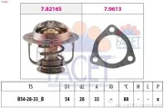 Thermostat, Kühlmittel FACET 7.8535