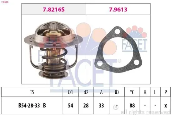 Thermostat, Kühlmittel FACET 7.8535 Bild Thermostat, Kühlmittel FACET 7.8535