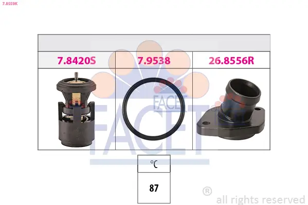 Thermostat, Kühlmittel FACET 7.8559K